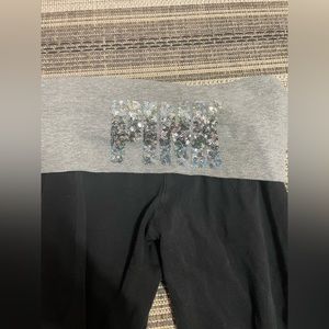 y2k sequin flip waistband yoga pants PINK YOGA BRAND